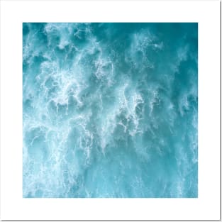 Blue Ocean Waves Posters and Art